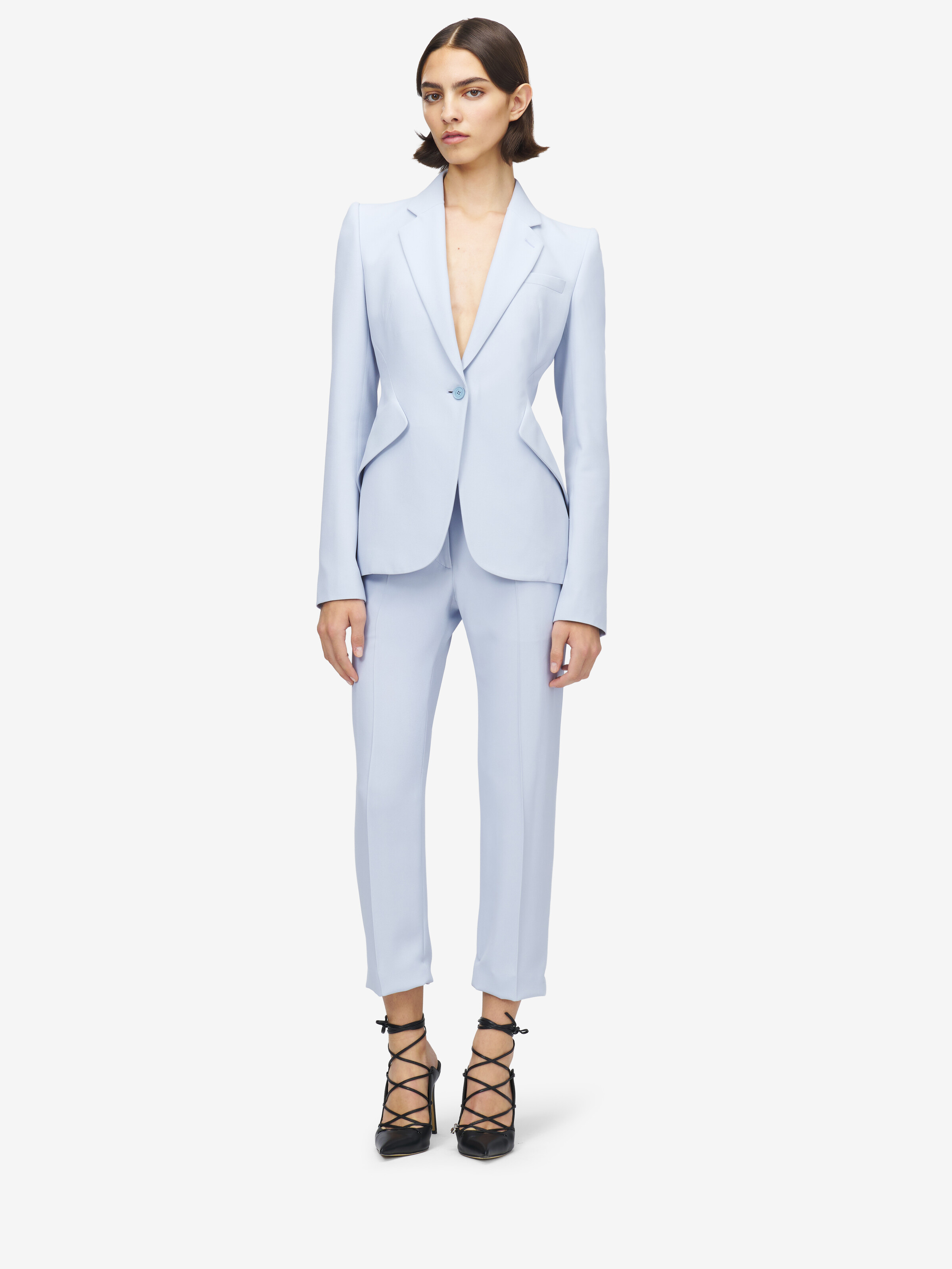 單排扣外套 in 52% 粘胶纤维, 48% 醋酸盐 | Alexander McQueen - image 2