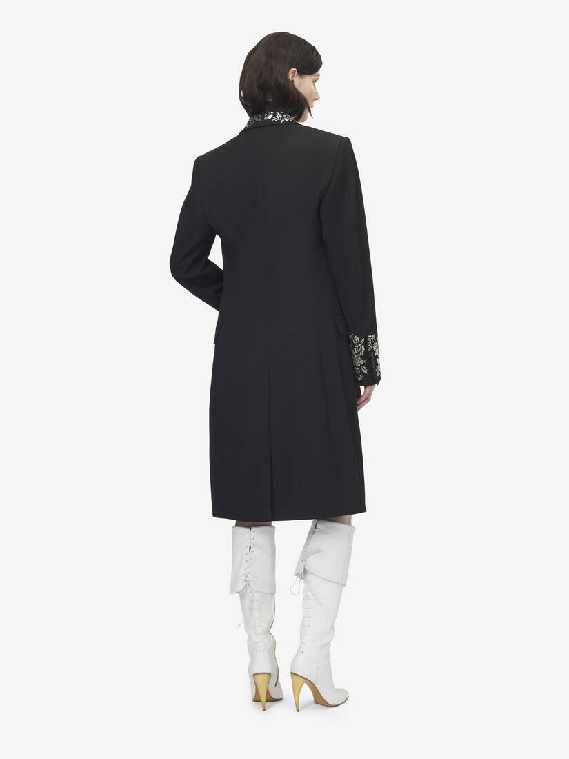Floral Embroidery Coat | Alexander McQueen - image 4