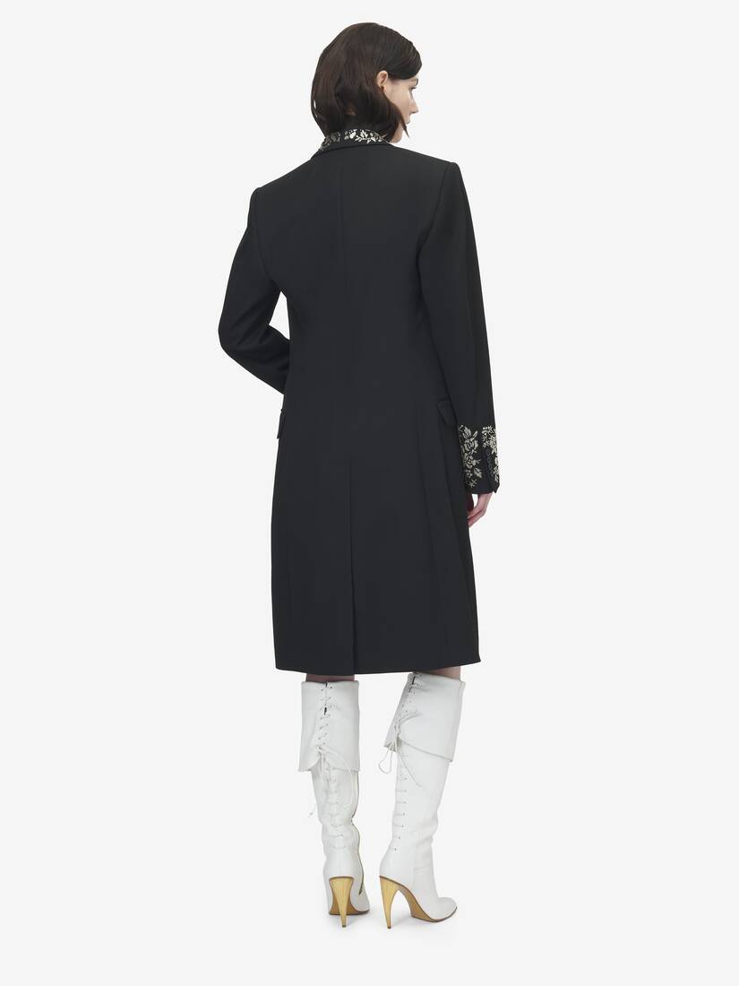 Floral Embroidery Coat | Alexander McQueen - image 4