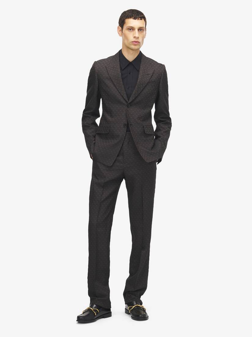 Skull Jacquard Single Breasted Jacket | Alexander McQueen - image 2