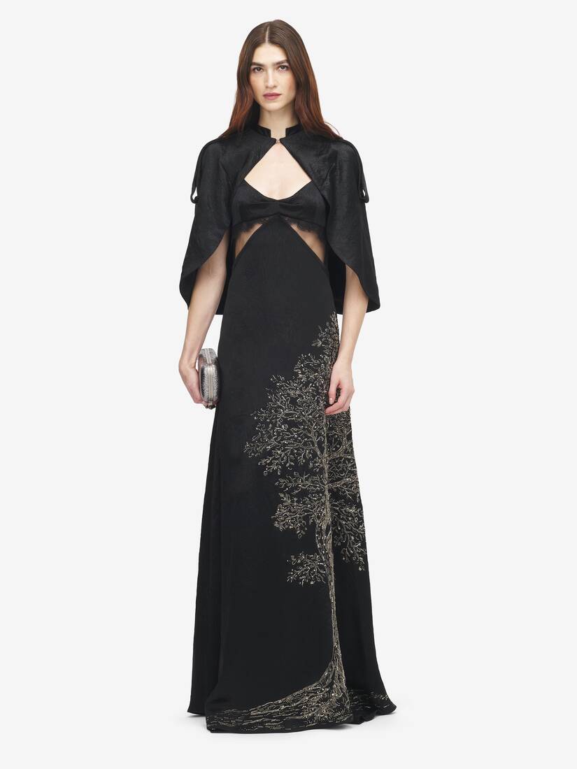 Crushed Satin Cape | Alexander McQueen - image 2