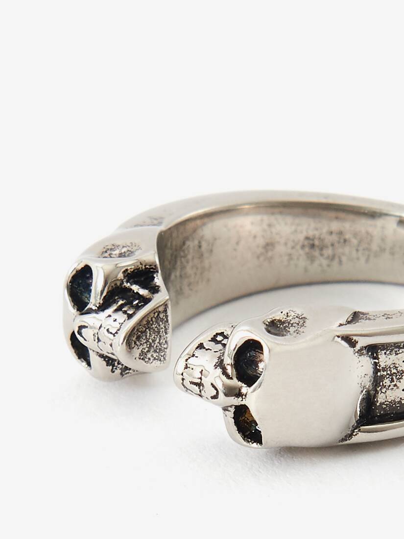 Bague Twin Skull | Alexander McQueen - image 3