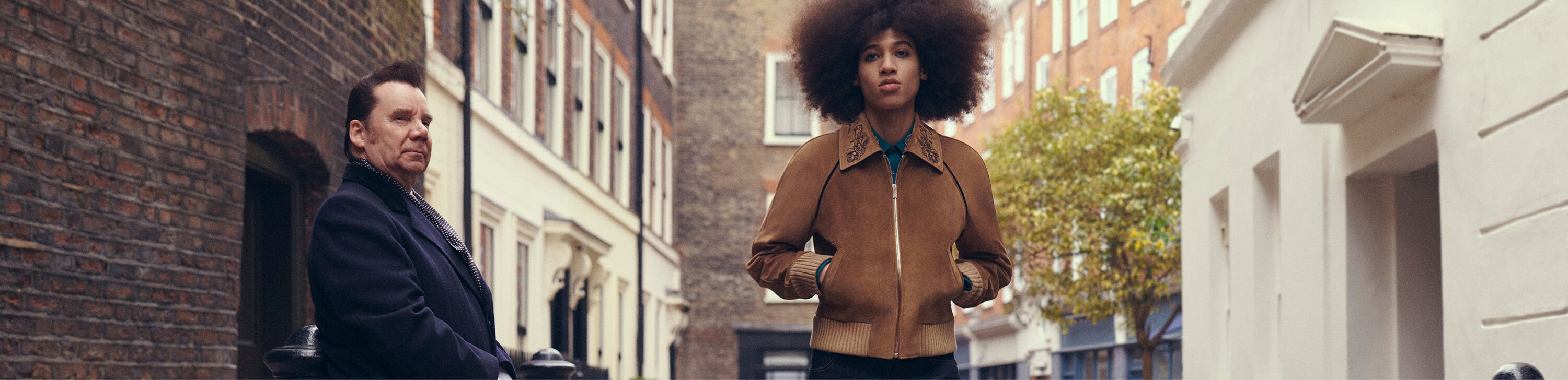 McQueen PreAW25 brown suede bomber jacket with embellished collar