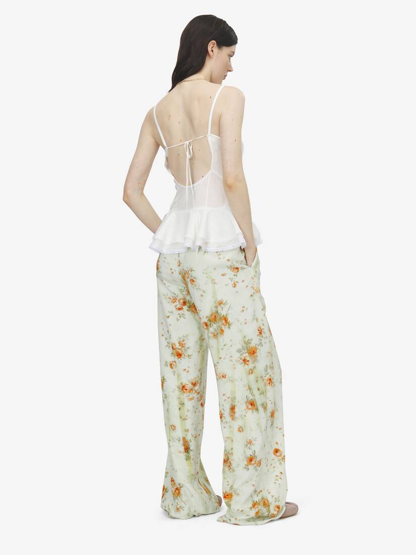 花卉睡衣式长裤 | Alexander McQueen - image 4
