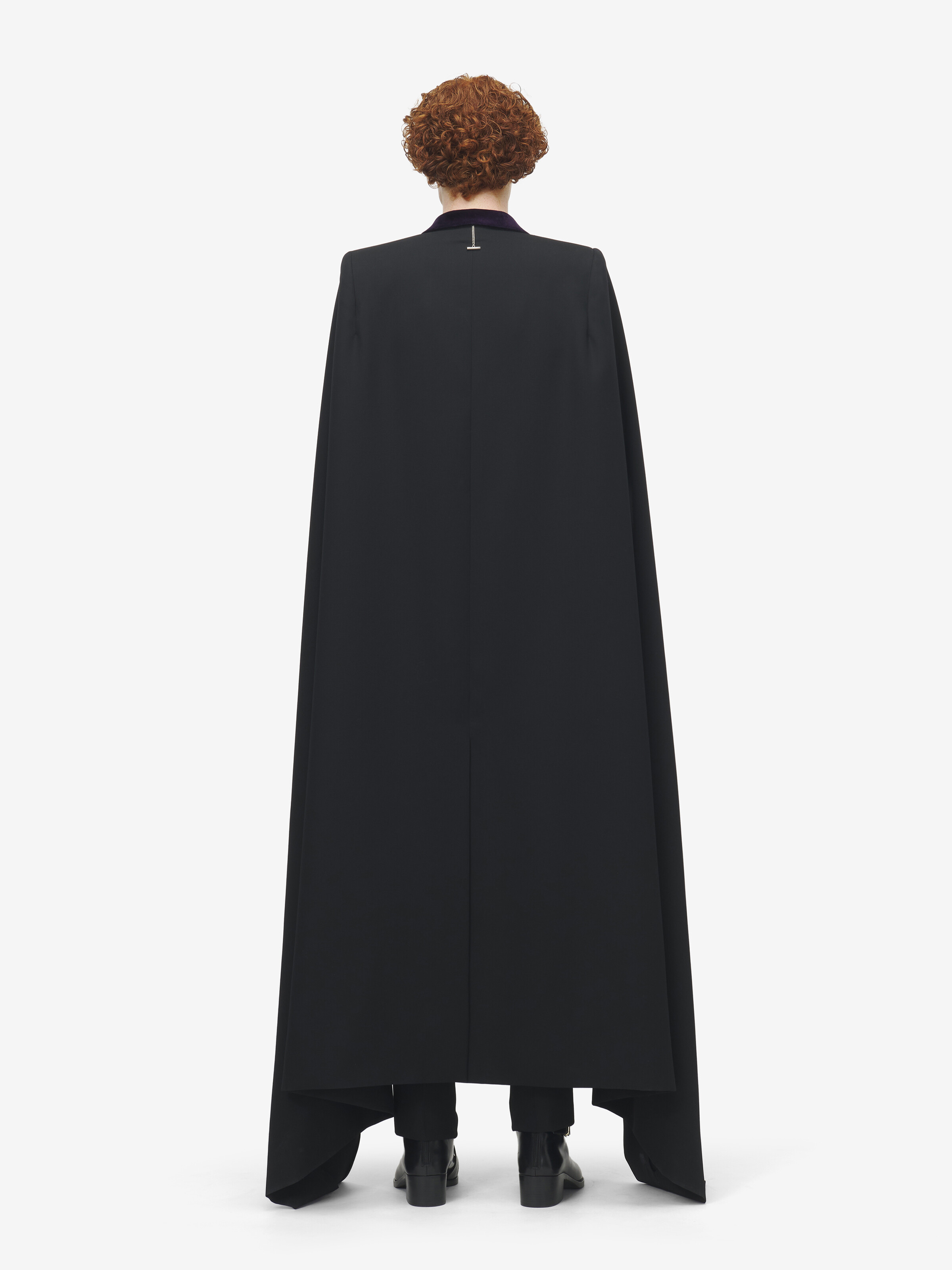 ダブルブレスト ケープコート in 100% ウール | Alexander McQueen - image 4