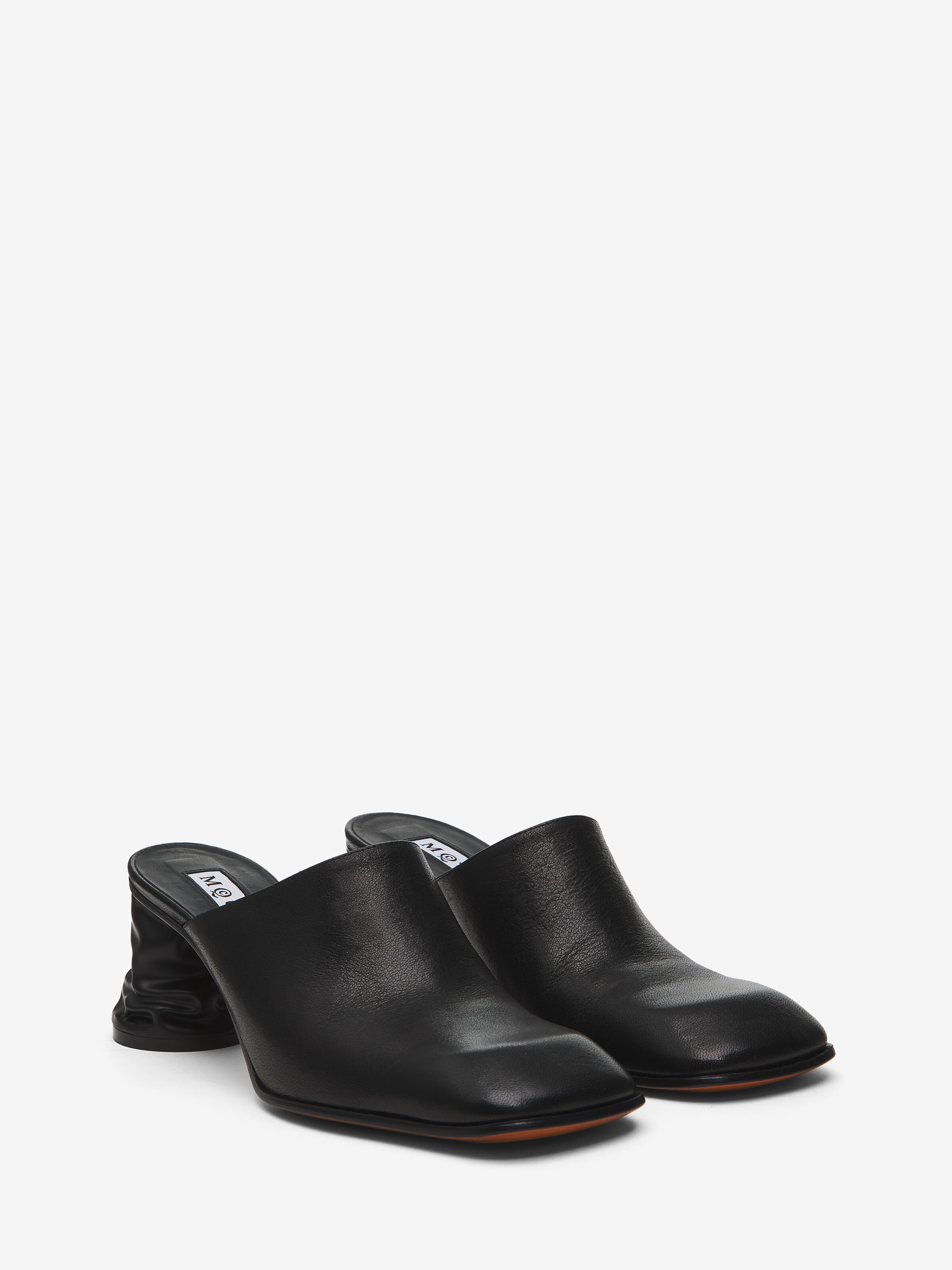 Women's Crush Mule in Black in Calf Leather | Alexander McQueen - image 3