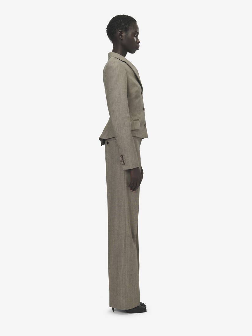 Veste à boutonnage simple, à basque | Alexander McQueen - image 3