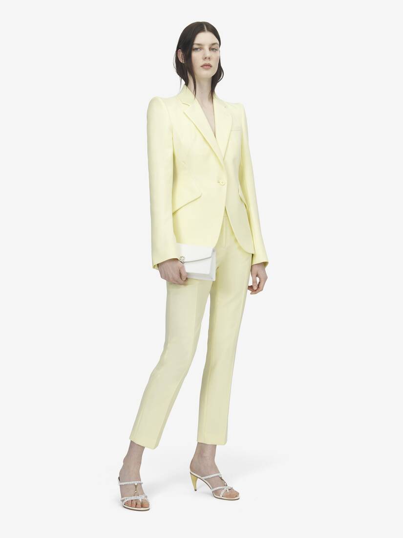 羊毛华达呢烟管裤 | Alexander McQueen - image 2