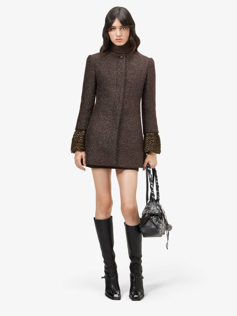 Metallic Tweed Coat | Alexander McQueen - image 2