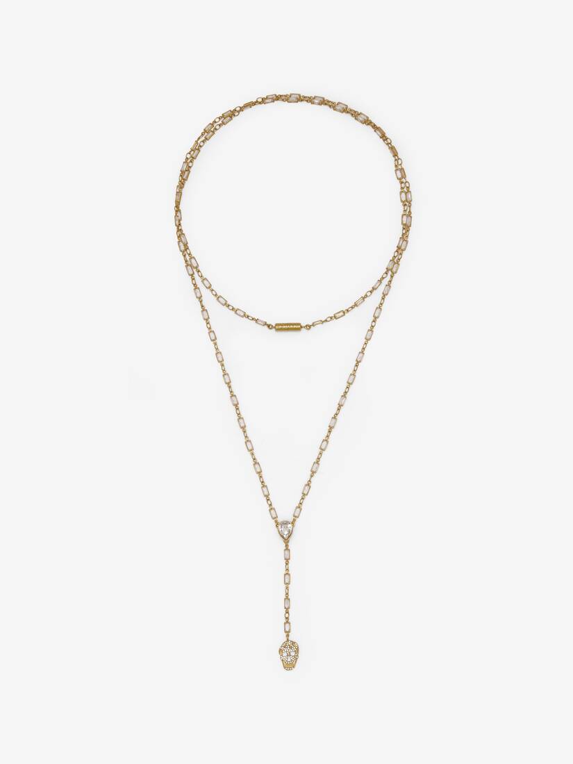 Pavé Skull Necklace | Alexander McQueen - image 1