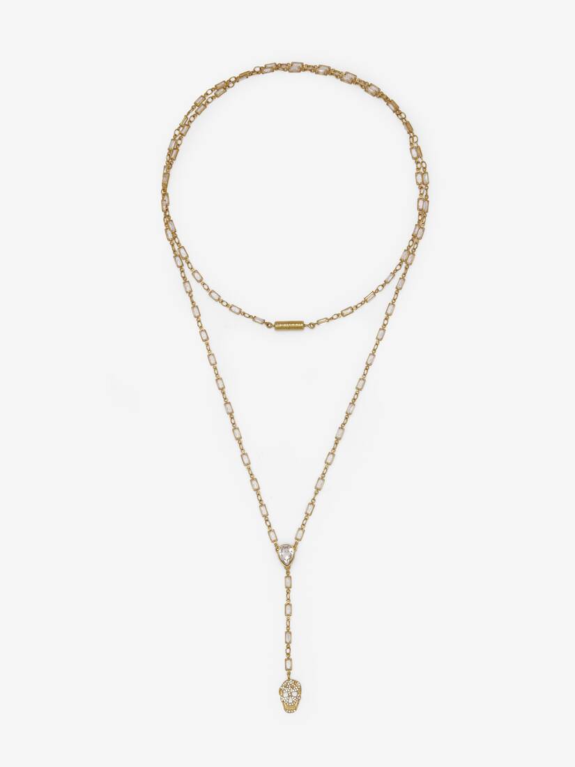 Pavé Skull Necklace | Alexander McQueen - image 1