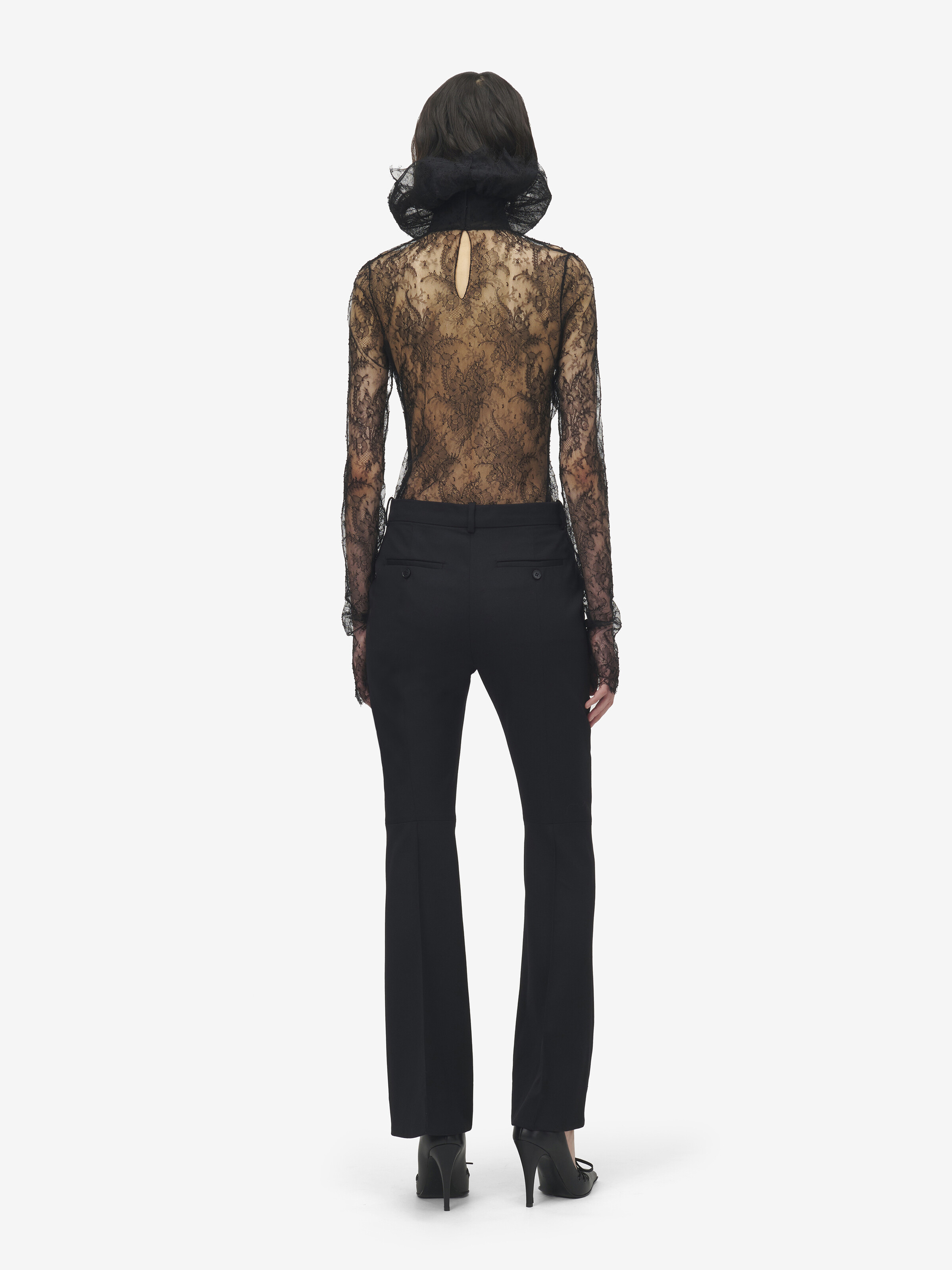 Pantalon habillé pour Femme en Noir in 100% Laine | Alexander McQueen - image 4