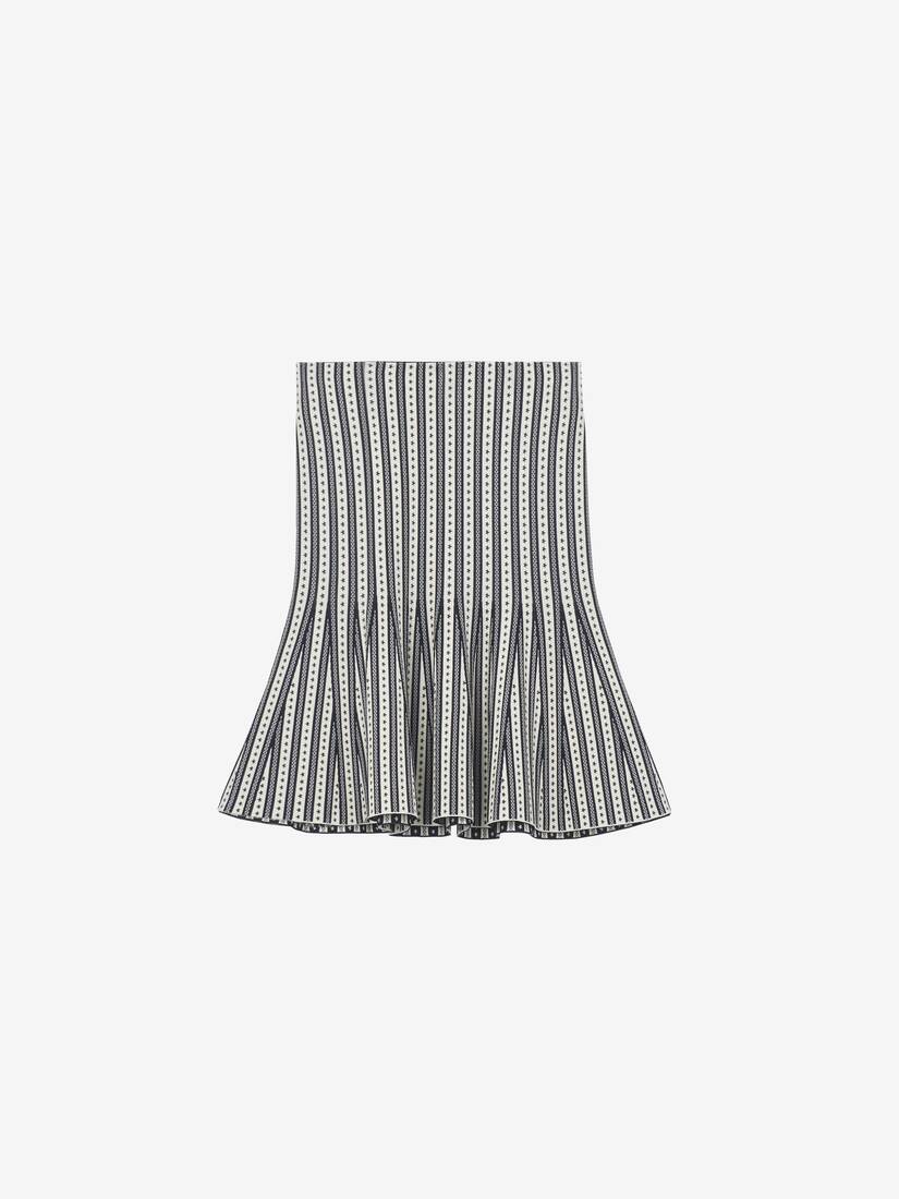 Striped Knit Mini Skirt | Alexander McQueen - image 1