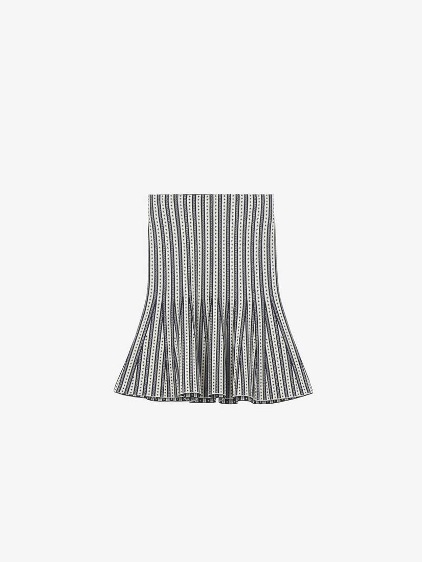 Striped Knit Mini Skirt | Alexander McQueen - image 1