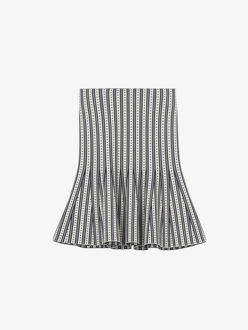 Striped Knit Mini Skirt | Alexander McQueen - image 1