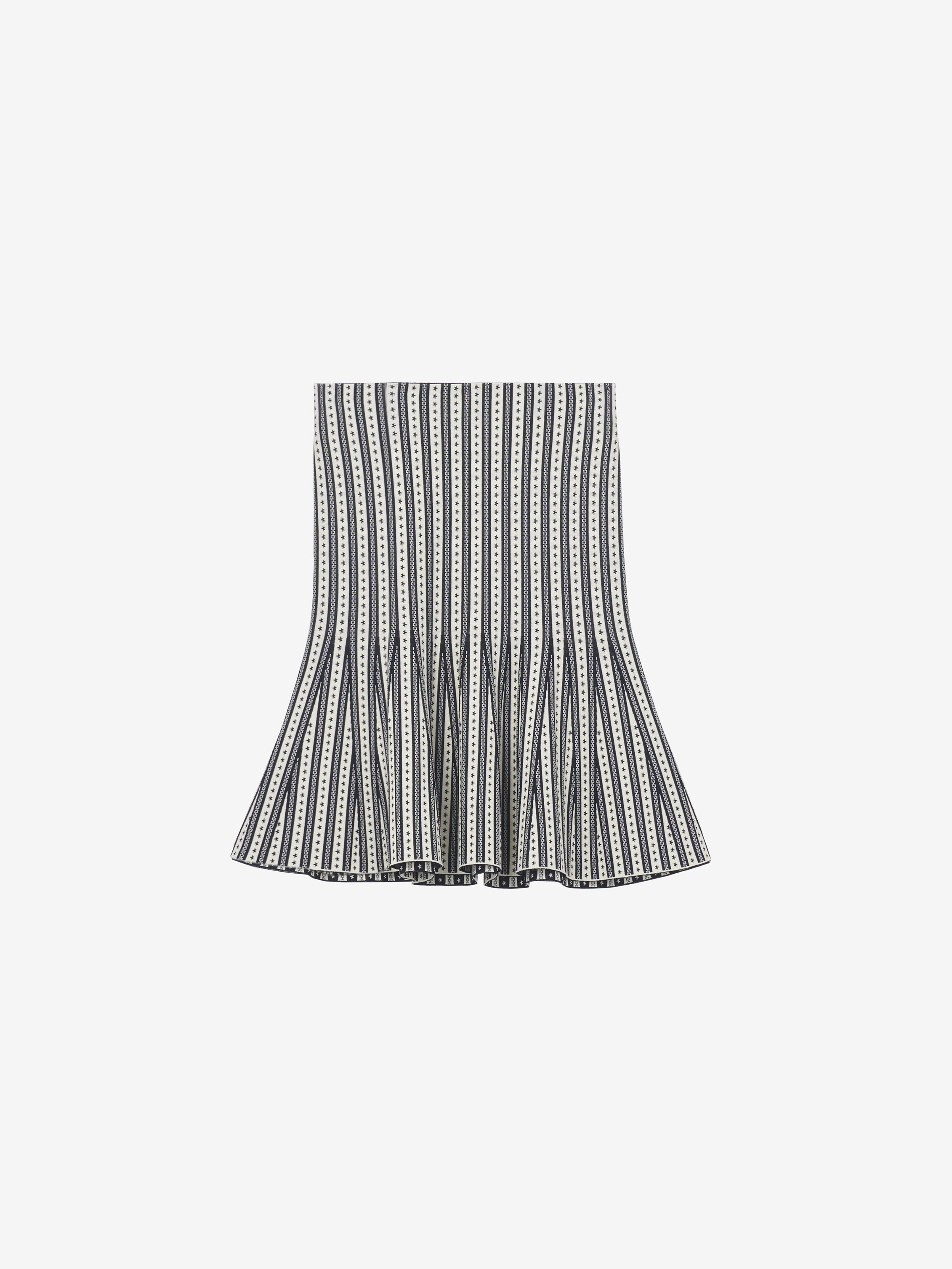 ストライプ ニット ミニスカート in 84% ビスコース, 7% ポリアミド, 7% ポリエステル, 2% エラスタン | Alexander McQueen - image 1
