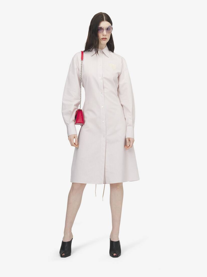 Nadelstreifen-Busenkleid | Alexander McQueen - image 2
