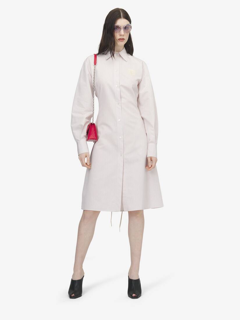 Pinstriped Shirt Dress | Alexander McQueen - image 2