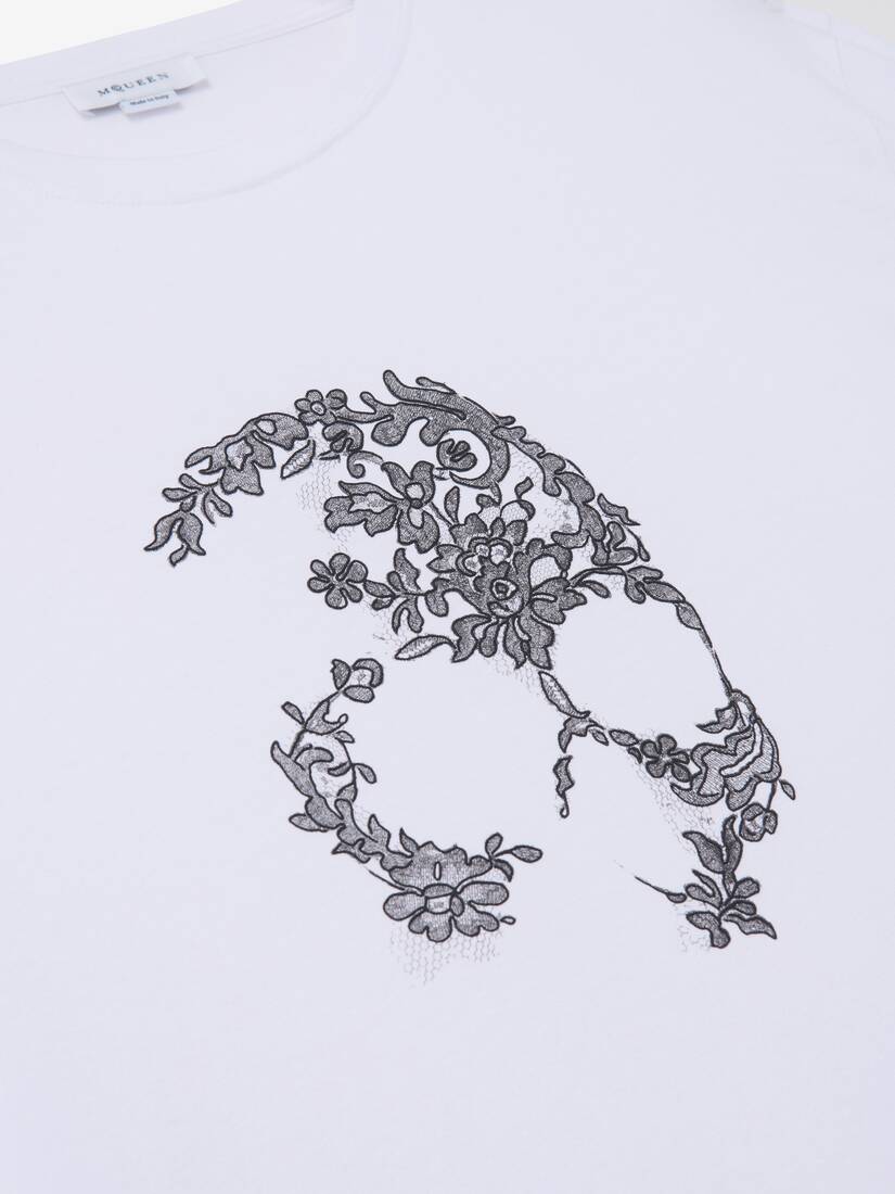 Lace Skull T-shirt | Alexander McQueen - image 2