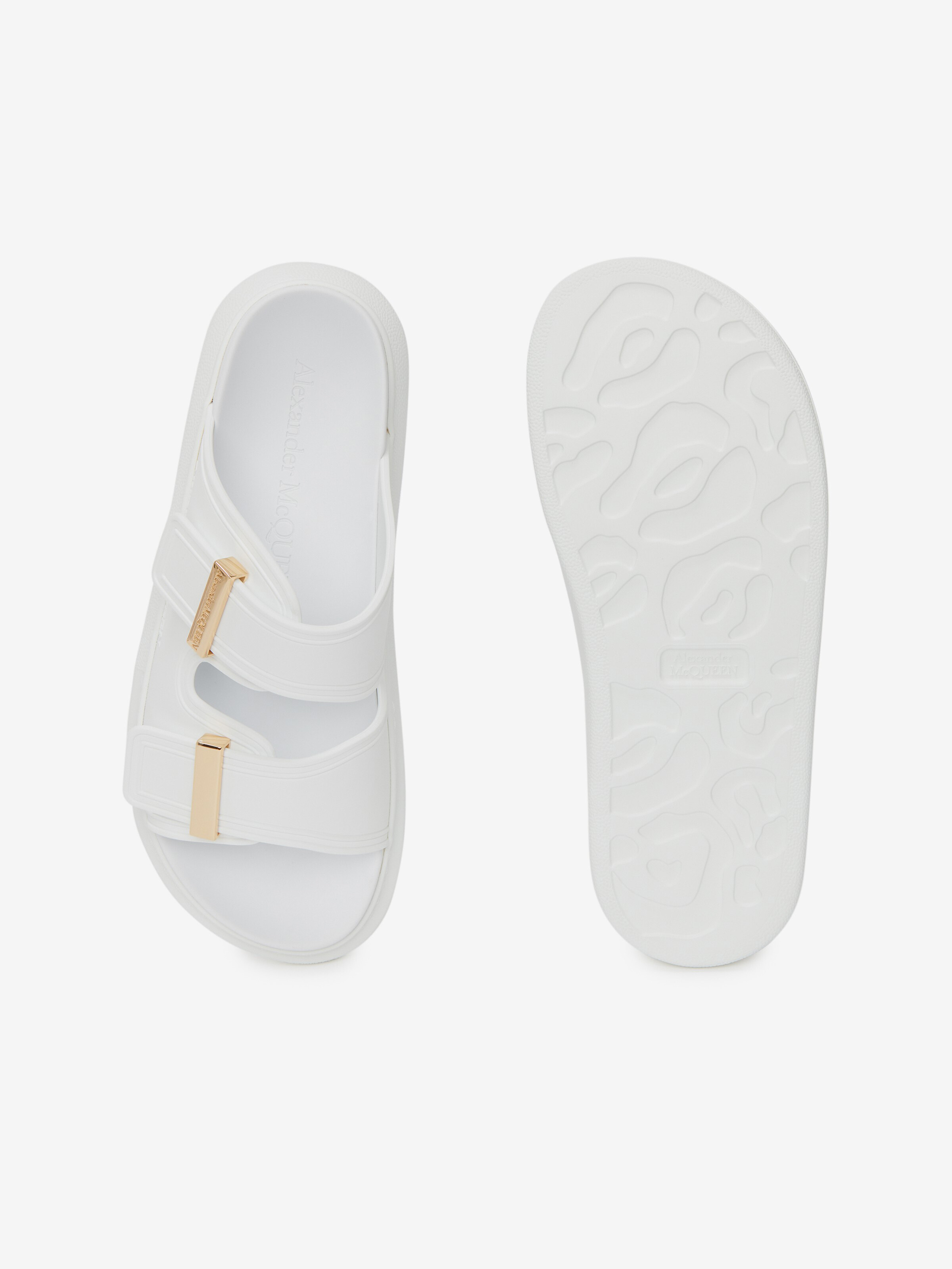Women's Hybrid Slide in Ivory in Rubber | Alexander McQueen - image 4