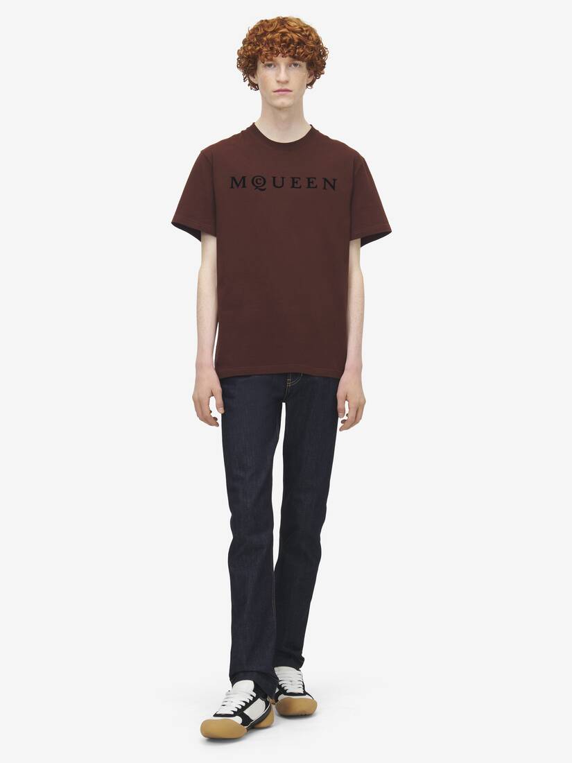 Flocked McQueen Logo T-shirt | Alexander McQueen - image 2