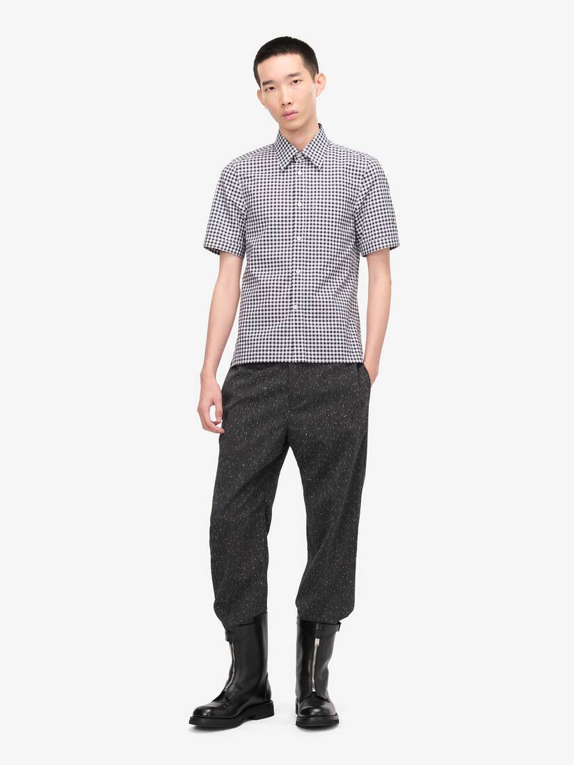 Chemise à manches courtes, à carreaux vichy | Alexander McQueen - image 2
