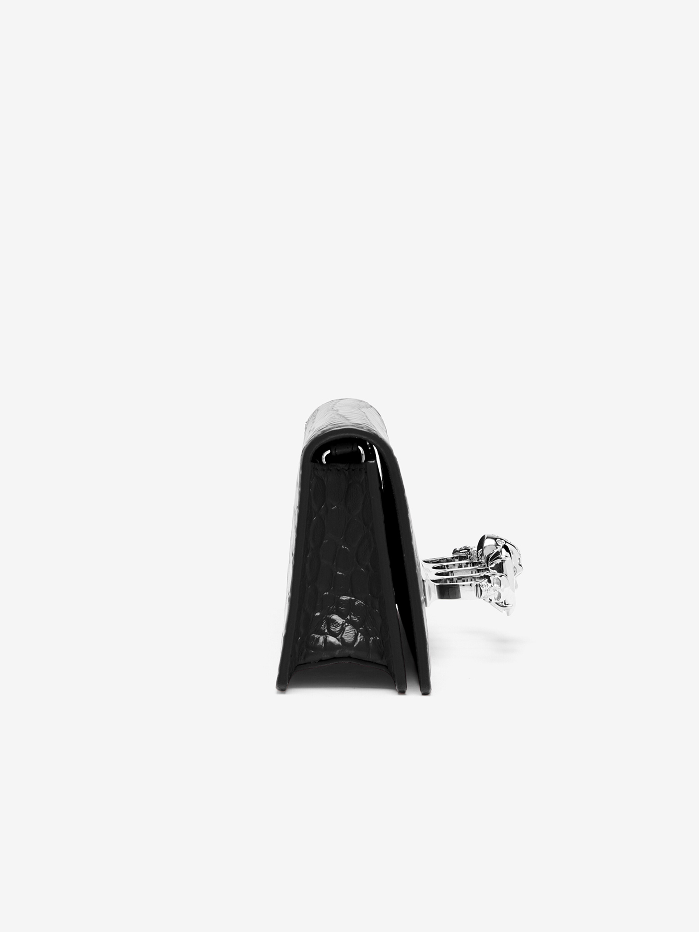 Women's Jewelled Micro in Black in Calf Leather | Alexander McQueen - image 3