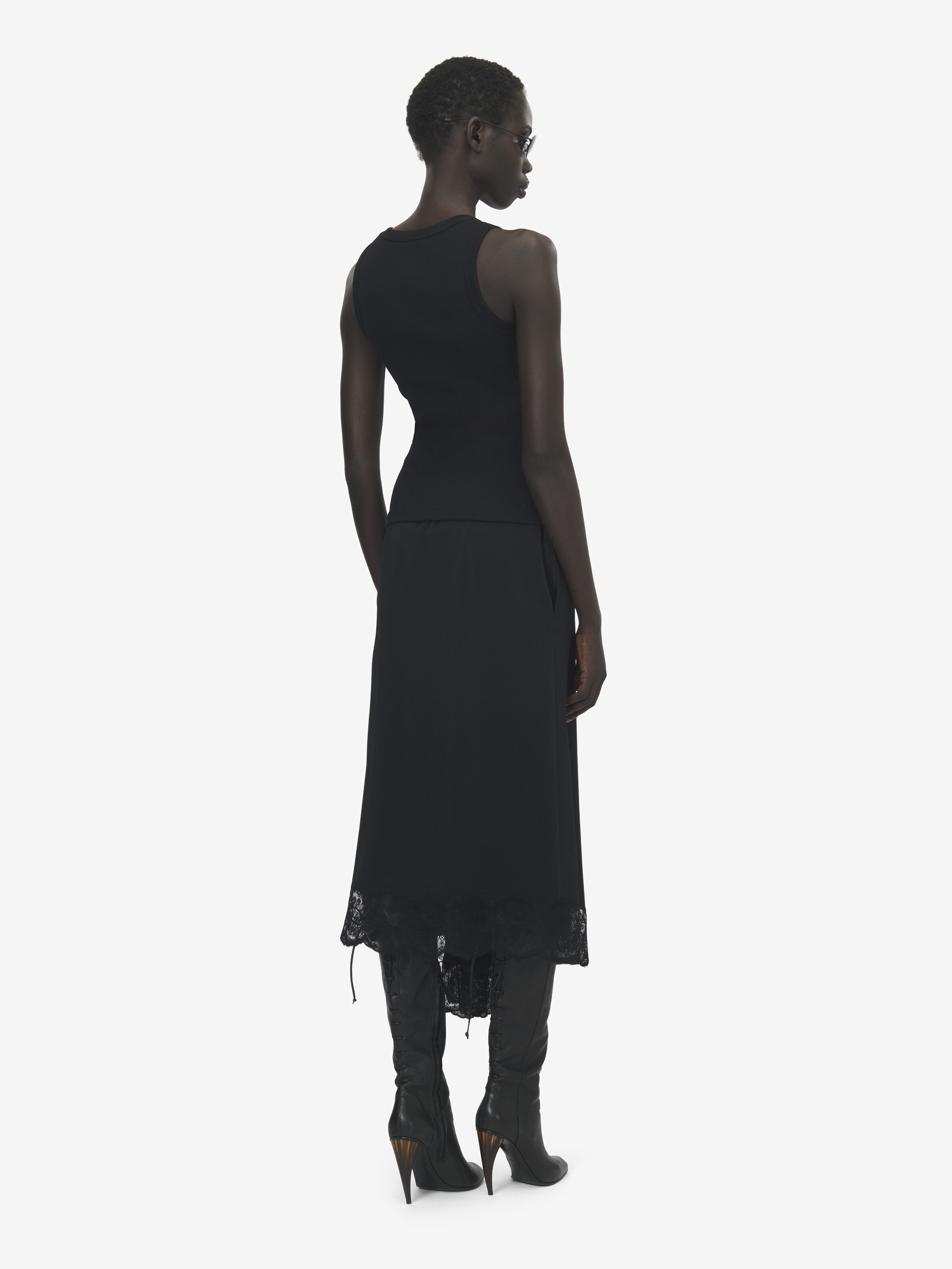 McQueen铭牌背心 in 98% 棉, 2% 弹性纤维 | Alexander McQueen - image 4