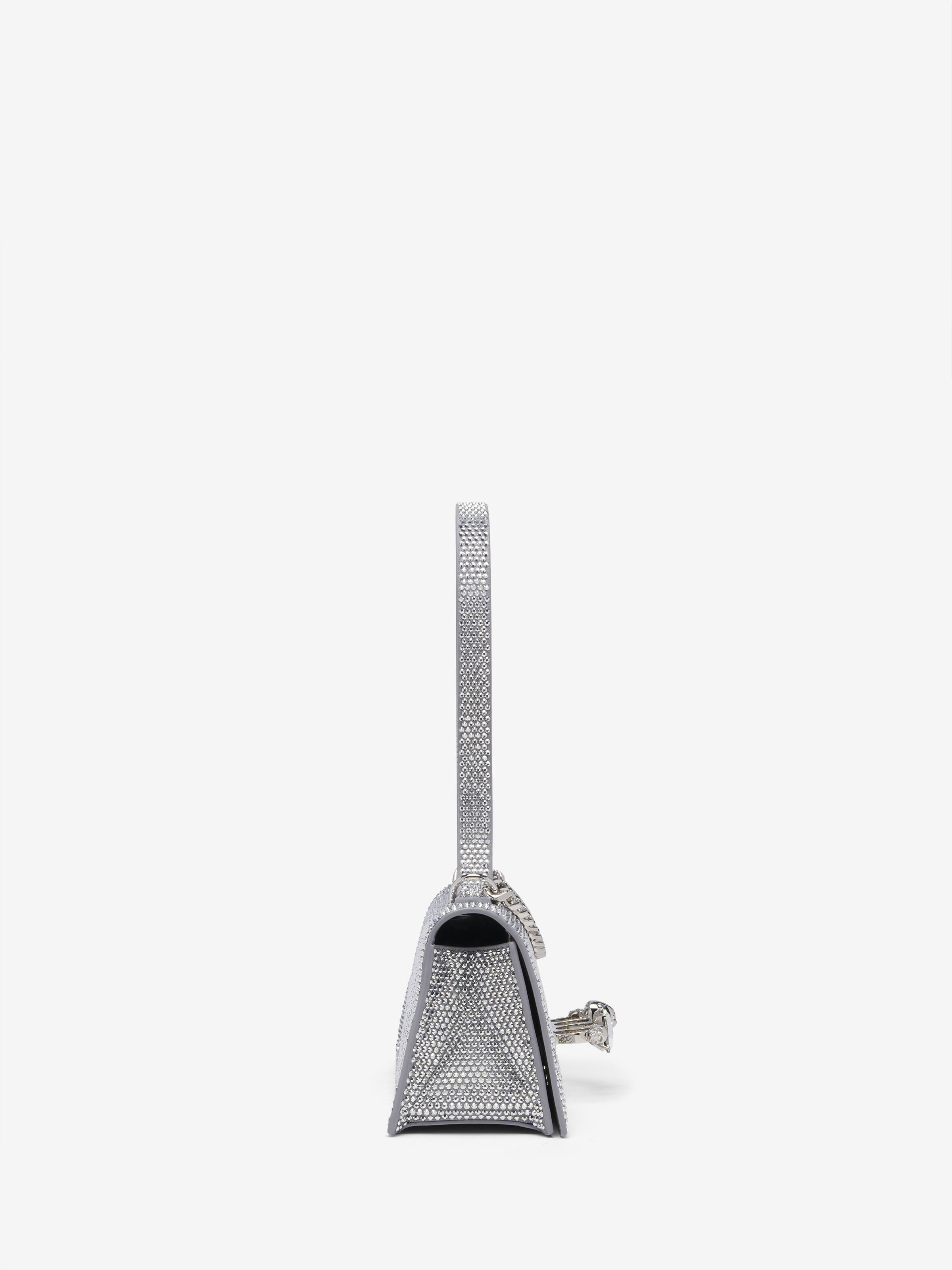 Women's Jewelled Top Handle in Silver-finish in Calf Leather | Alexander McQueen - image 3