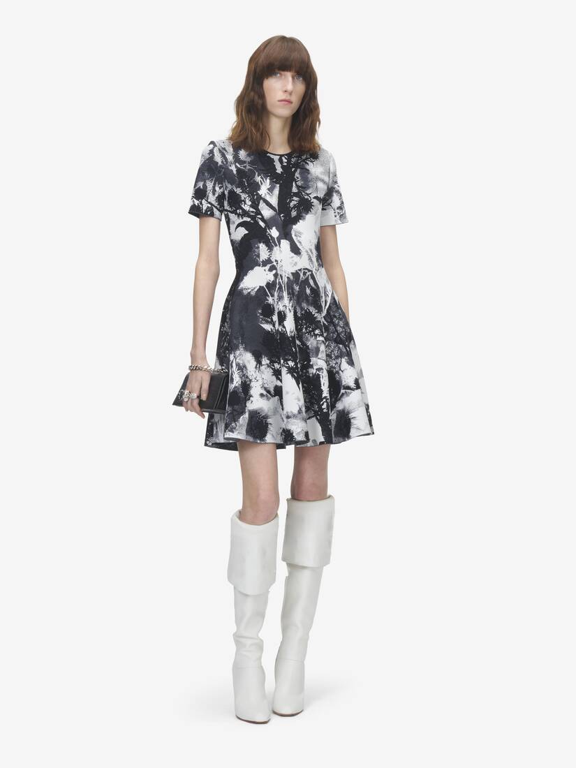 Floral Jacquard Mini Dress | Alexander McQueen - image 2