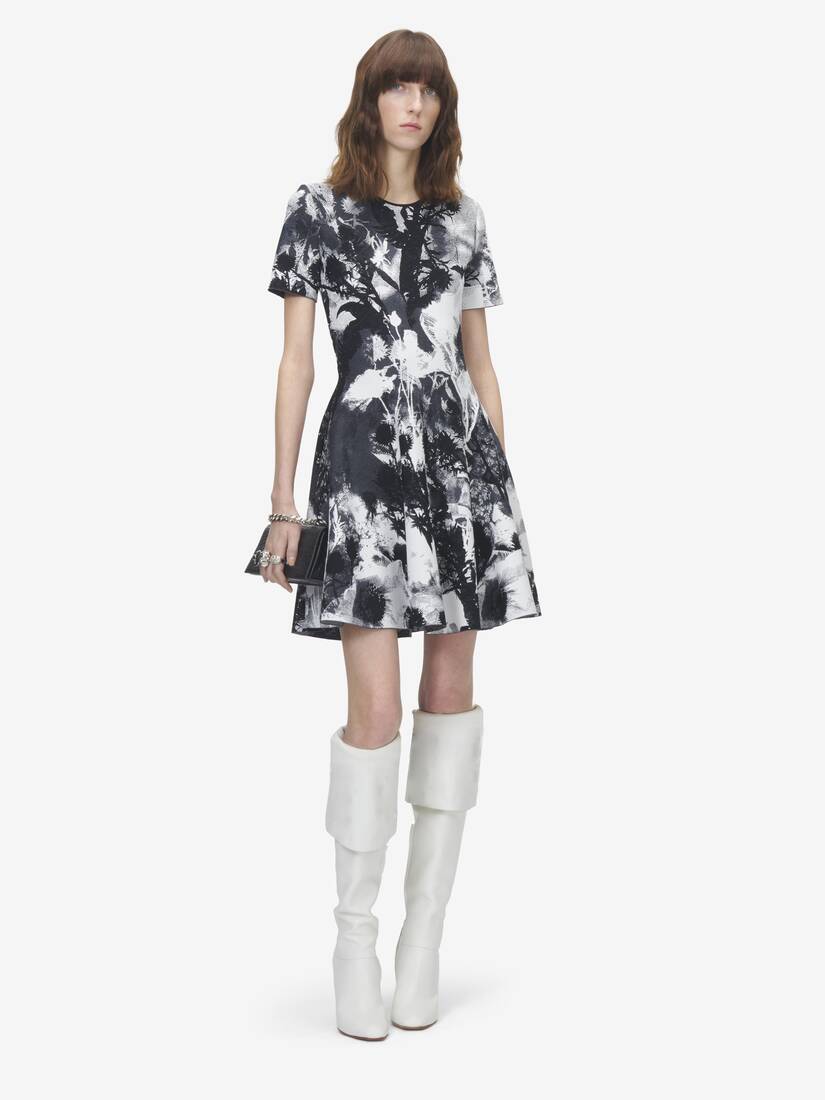Floral Jacquard Mini Dress | Alexander McQueen - image 2