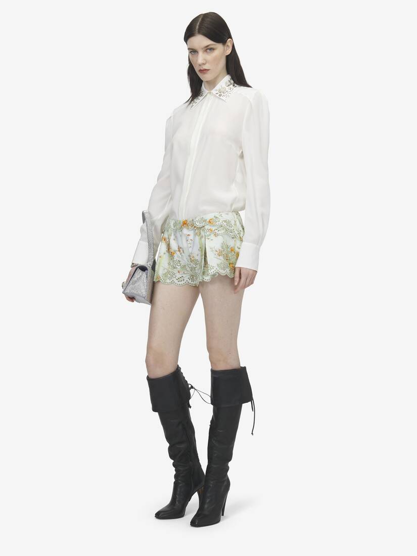フローラル エンブロイダリー シャツ | Alexander McQueen - image 3