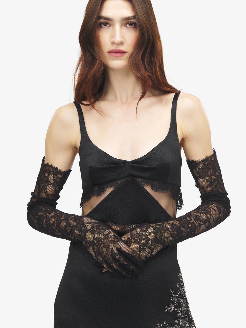 Heritage Lace Evening Gloves | Alexander McQueen - image 2