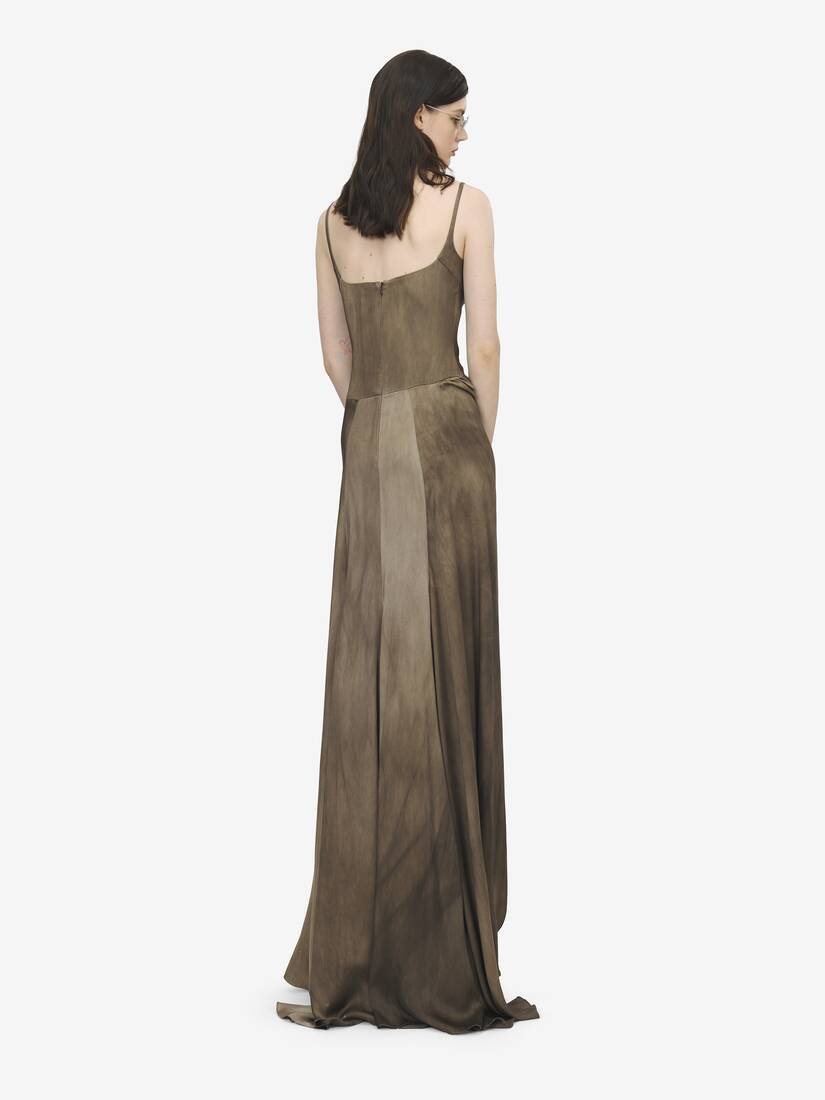 Asymmetric Drape Evening Dress | Alexander McQueen - image 4