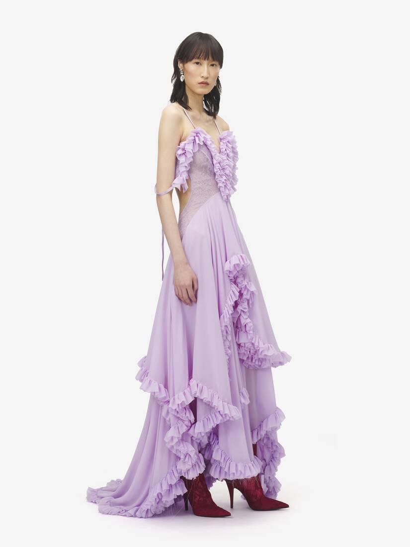 Ruffled Evening Dress | Alexander McQueen - image 3