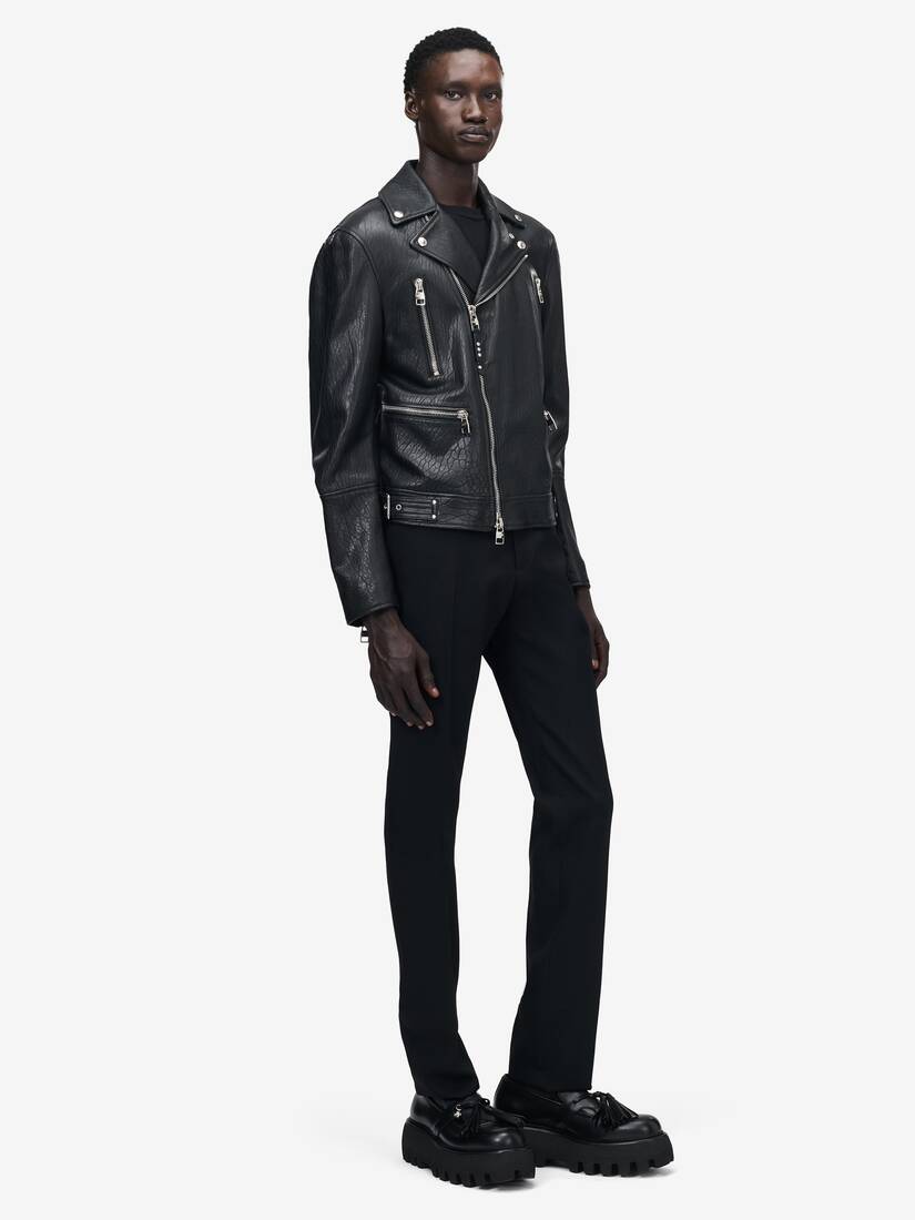 Veste Biker Mc Queen en cuir | Alexander McQueen - image 2