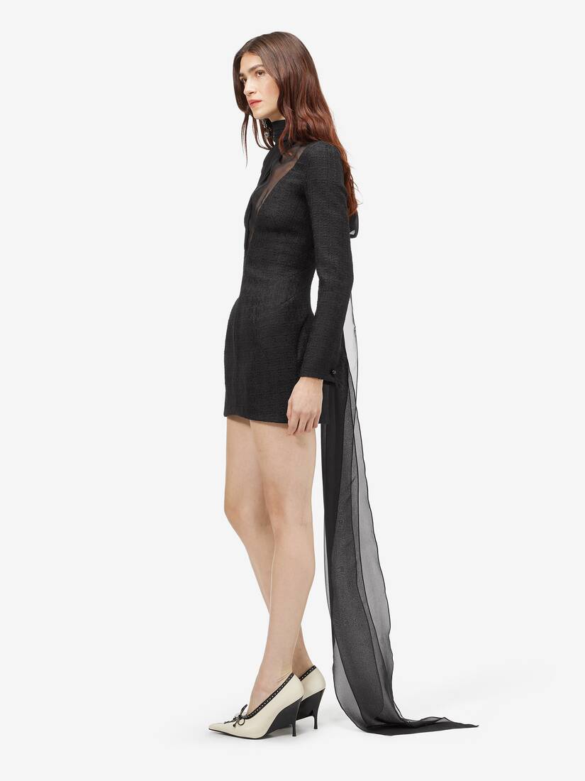 Light Tweed Evening Dress | Alexander McQueen - image 3