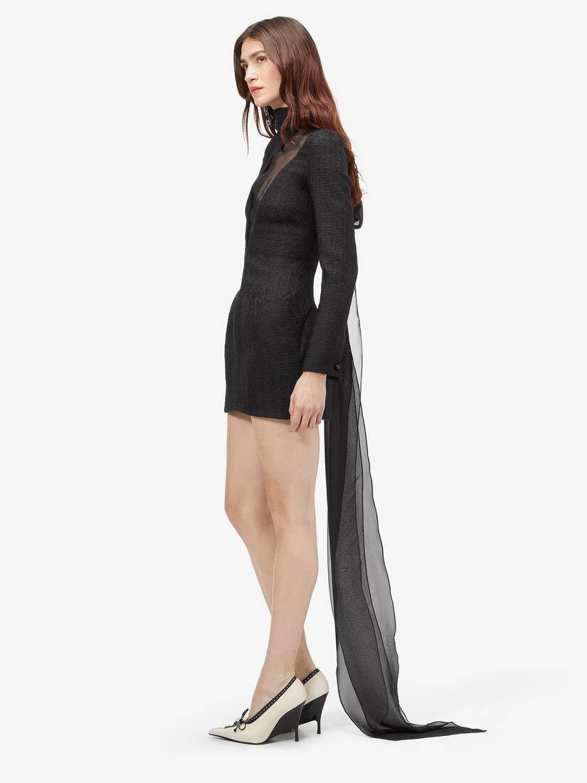 Light Tweed Evening Dress | Alexander McQueen - image 3