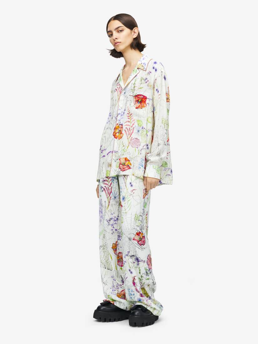 Meadow Floral Pyjama Shirt | Alexander McQueen - image 3