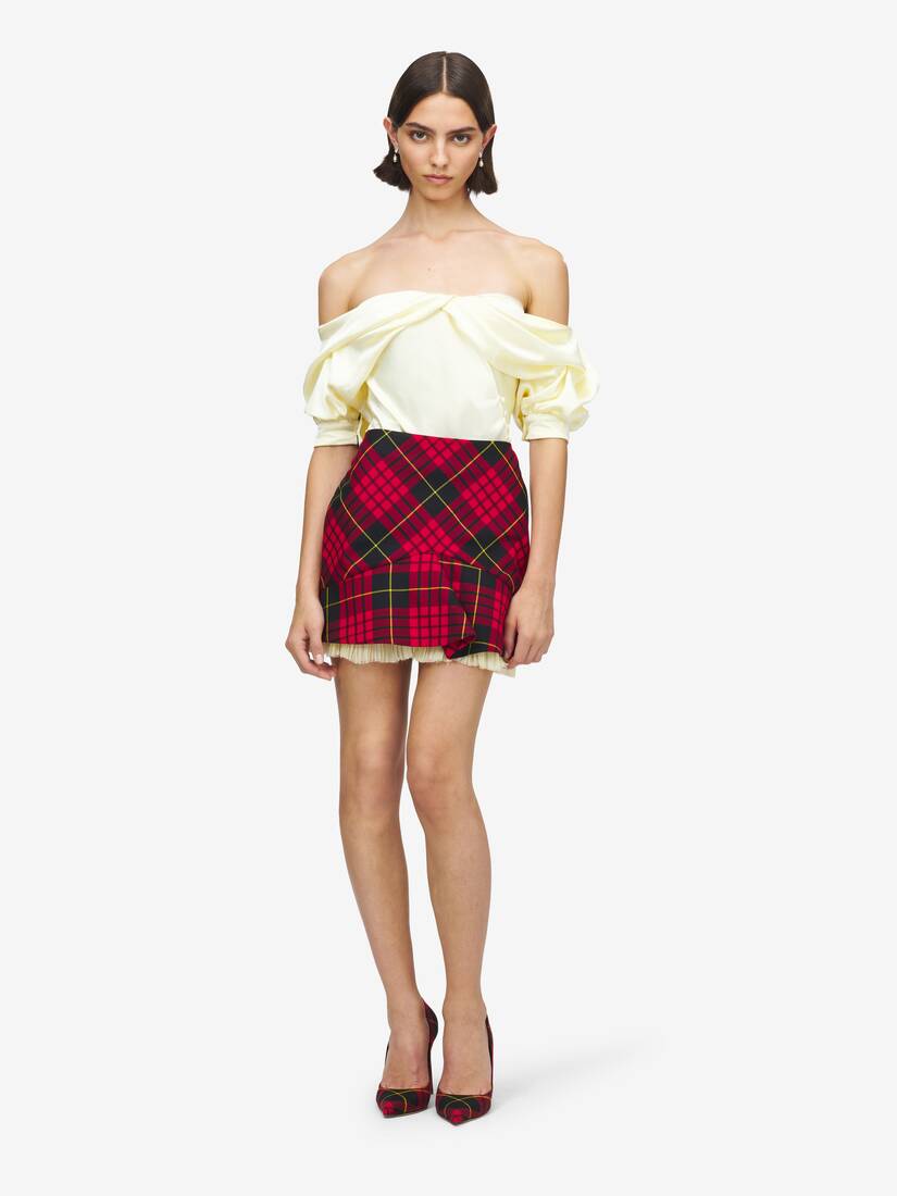 MacQueen' Tartan Kickback Mini Skirt | Alexander McQueen - image 1