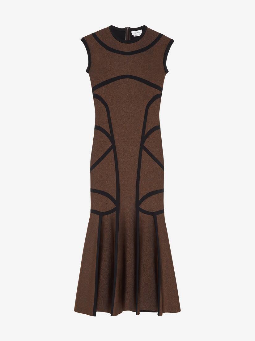 Anatomical Lines Knit Midi Dress | Alexander McQueen - image 1