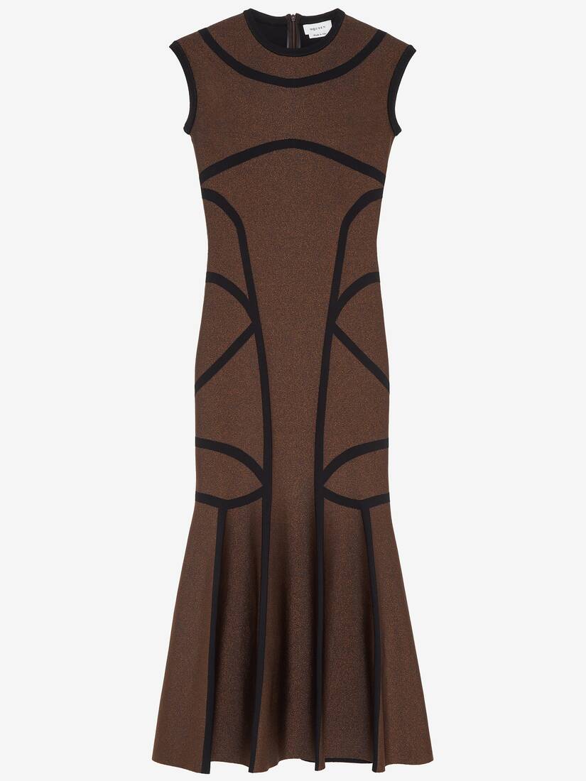 Anatomical Lines Knit Midi Dress | Alexander McQueen - image 1