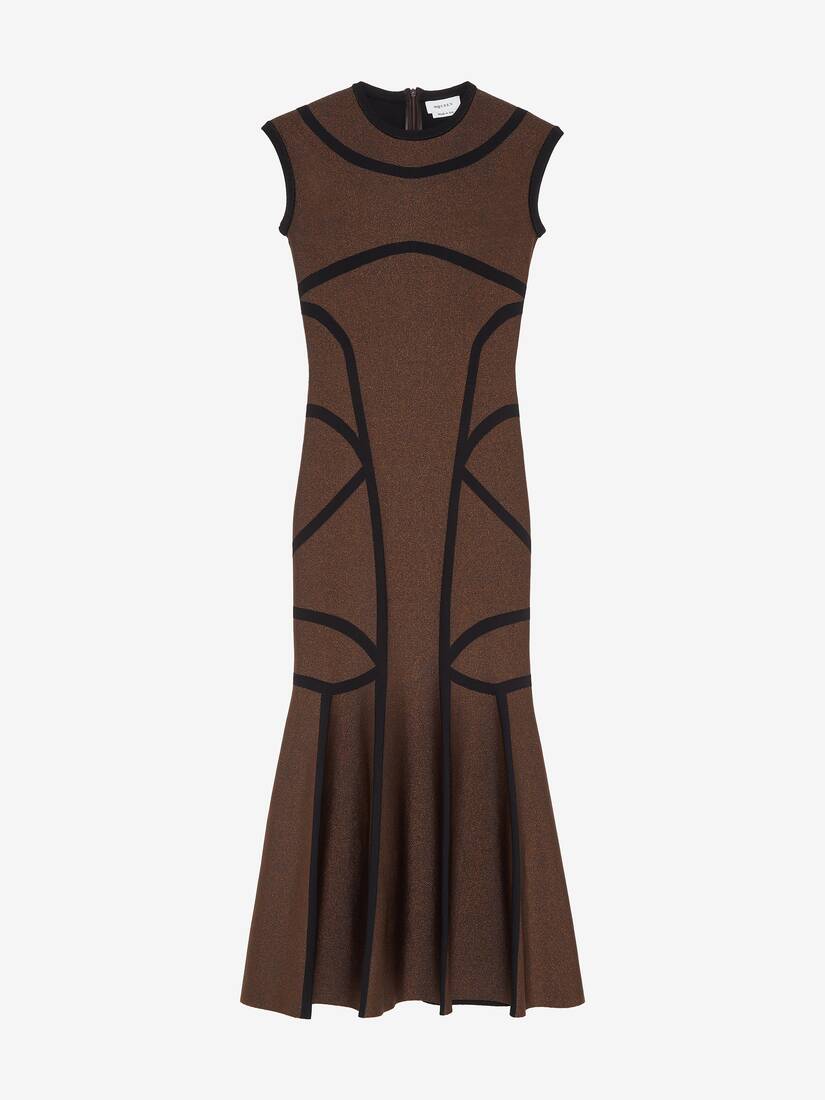 Anatomical Lines Knit Midi Dress | Alexander McQueen - image 1