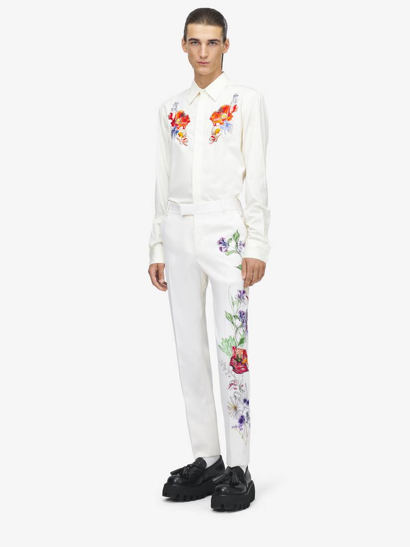 Meadow Floral Embroidery Shirt