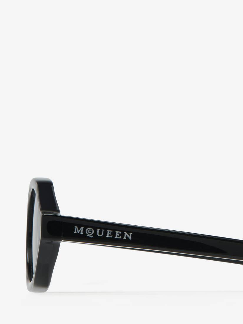 Geometric Oval Sunglasses | Alexander McQueen - image 5