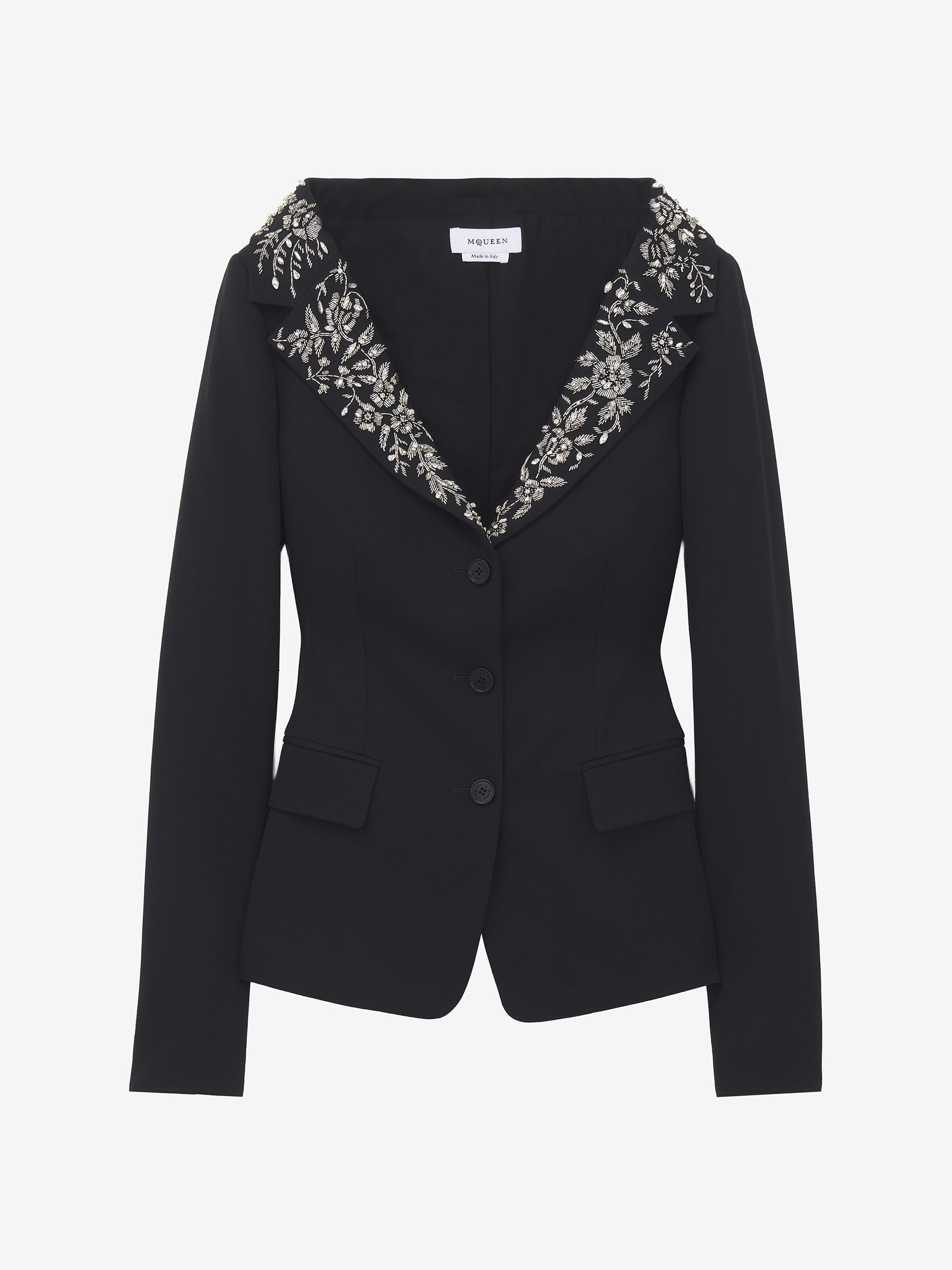Veste Harness brodée, à épaules dénudées