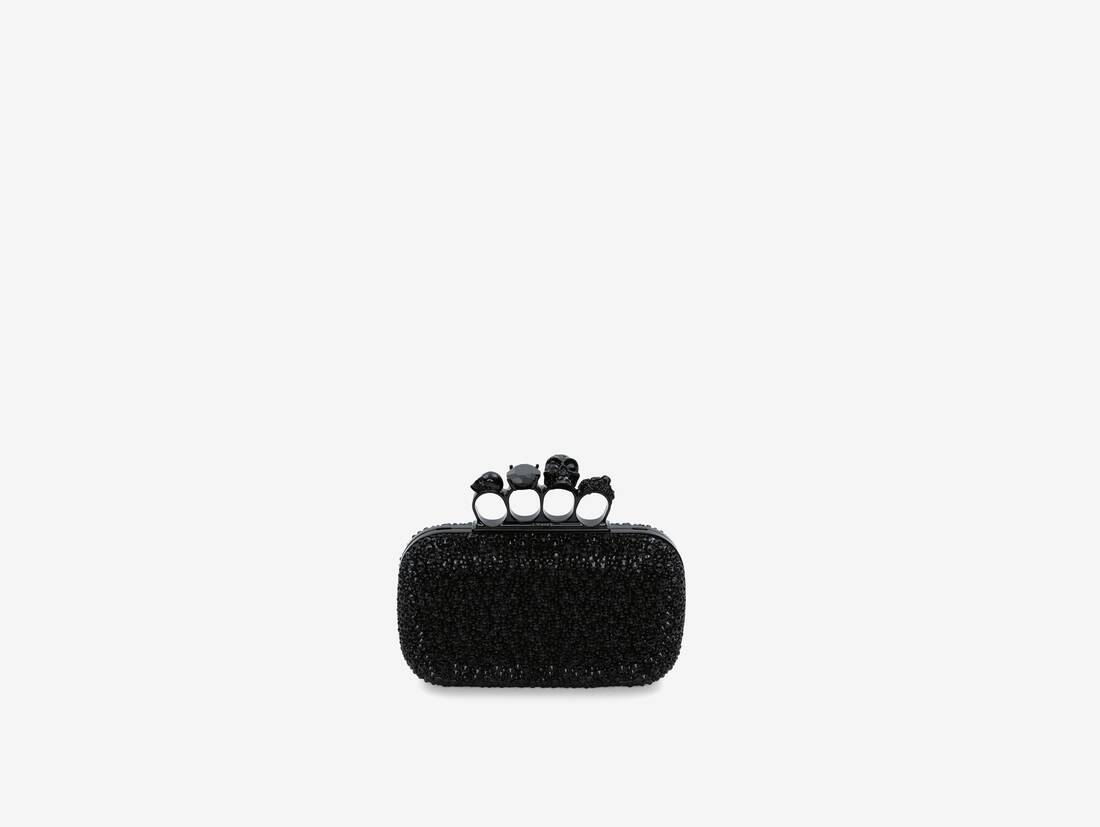 Black McQueen Knuckle Clutch