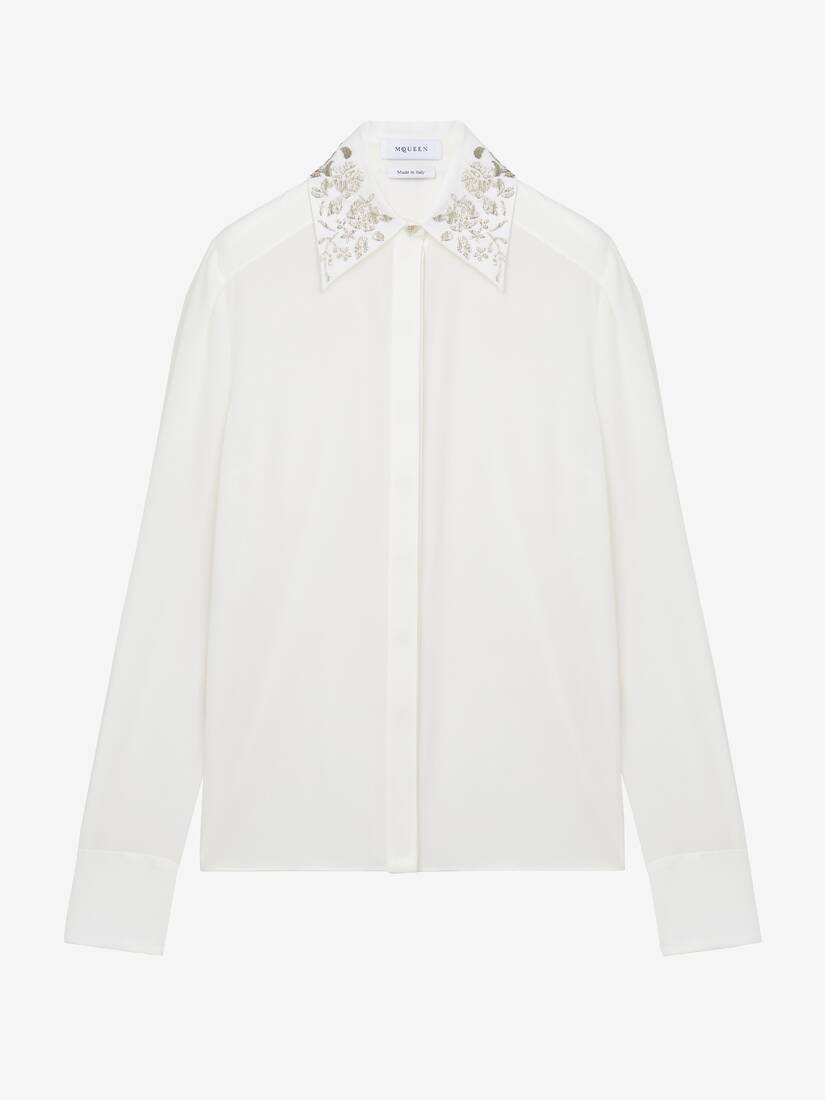 フローラル エンブロイダリー シャツ | Alexander McQueen - image 1