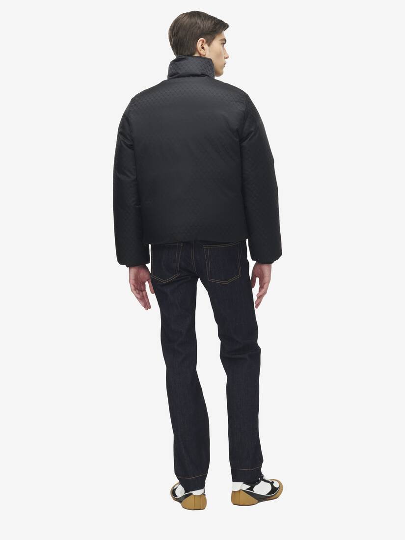 Dekonstruierte Daunenjacke aus Skull-Jacquard | Alexander McQueen - image 3