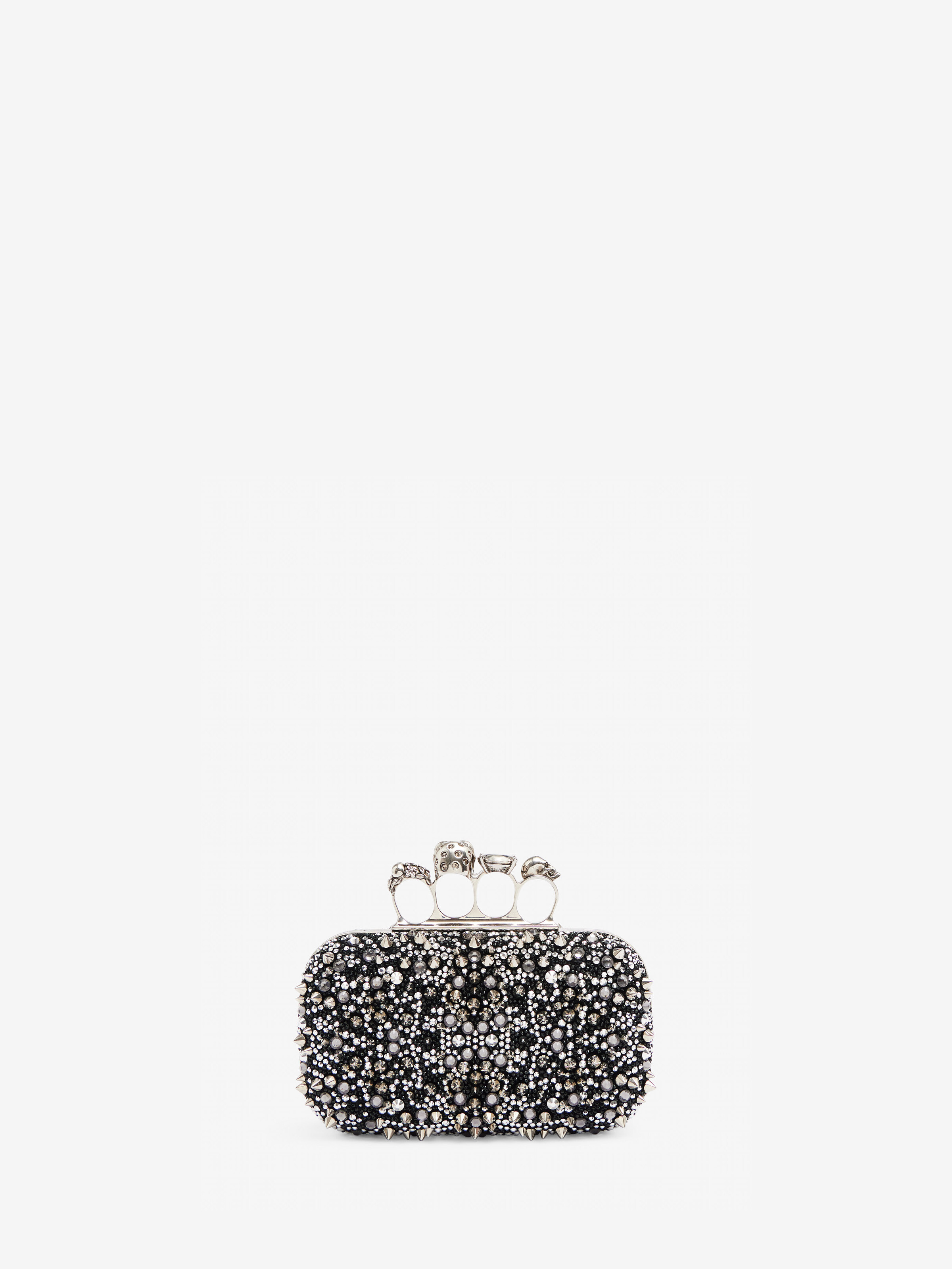 Women's Knuckle Clutch in Black in Calf Leather | Alexander McQueen - image 2